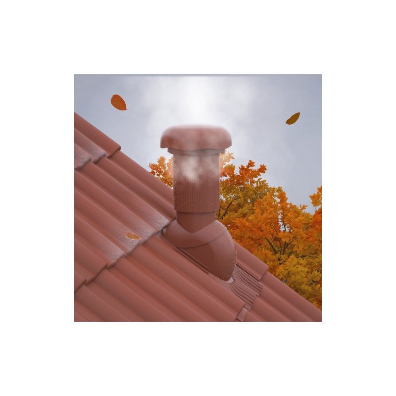 Venduct ventilatiedoorvoerset DN125_ installatie op dak